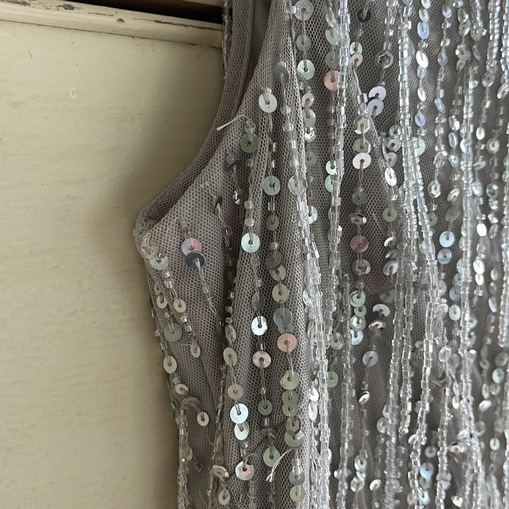 Aidan Mattox cocktail dress with sequins and beads size 10 - Picture 4 of 7